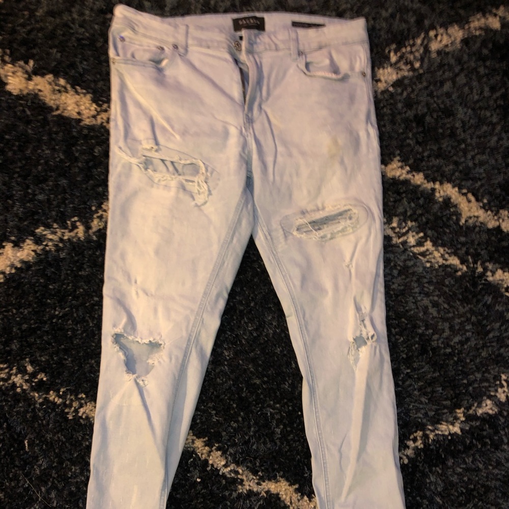 Stacked skinny jean pants